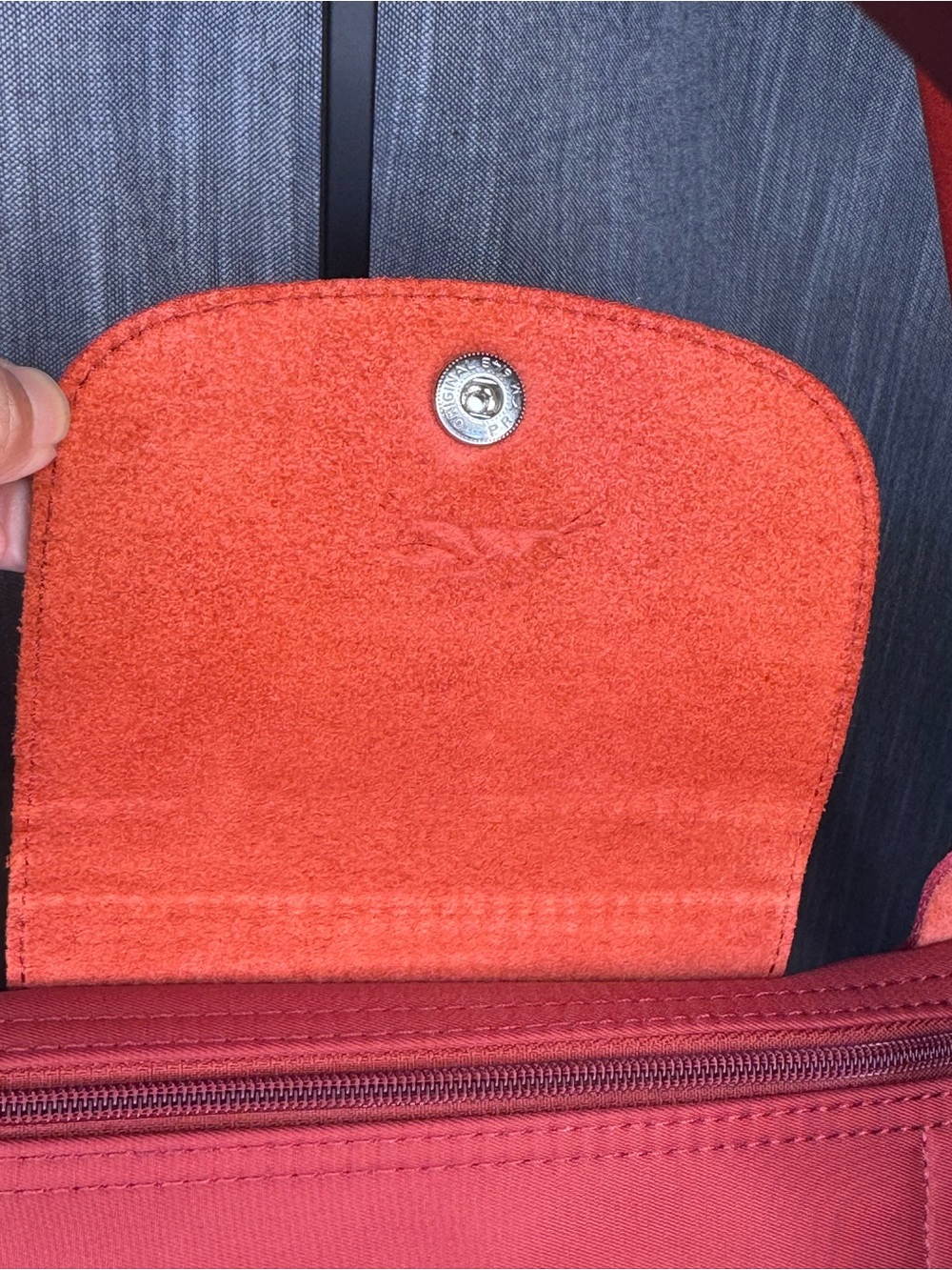 Longchamp Large Neo Le Pliage in Red - Picture 5 of 15
